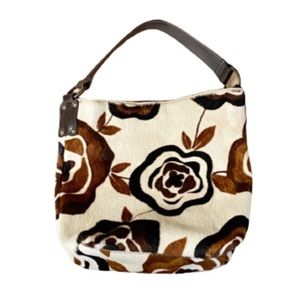 Maurizio Taiuti Tote Bag Floral Printed Calf Hair